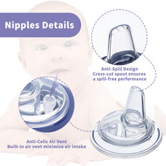 Eiszhjk spill-free design helps kids sip without mess.