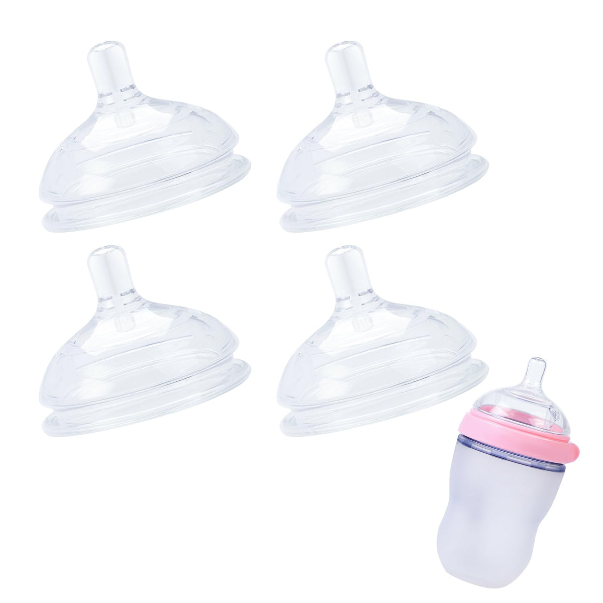 Eiszhjk replacement nipples for Comotomo 5oz and 8oz, fast flow, secure fit