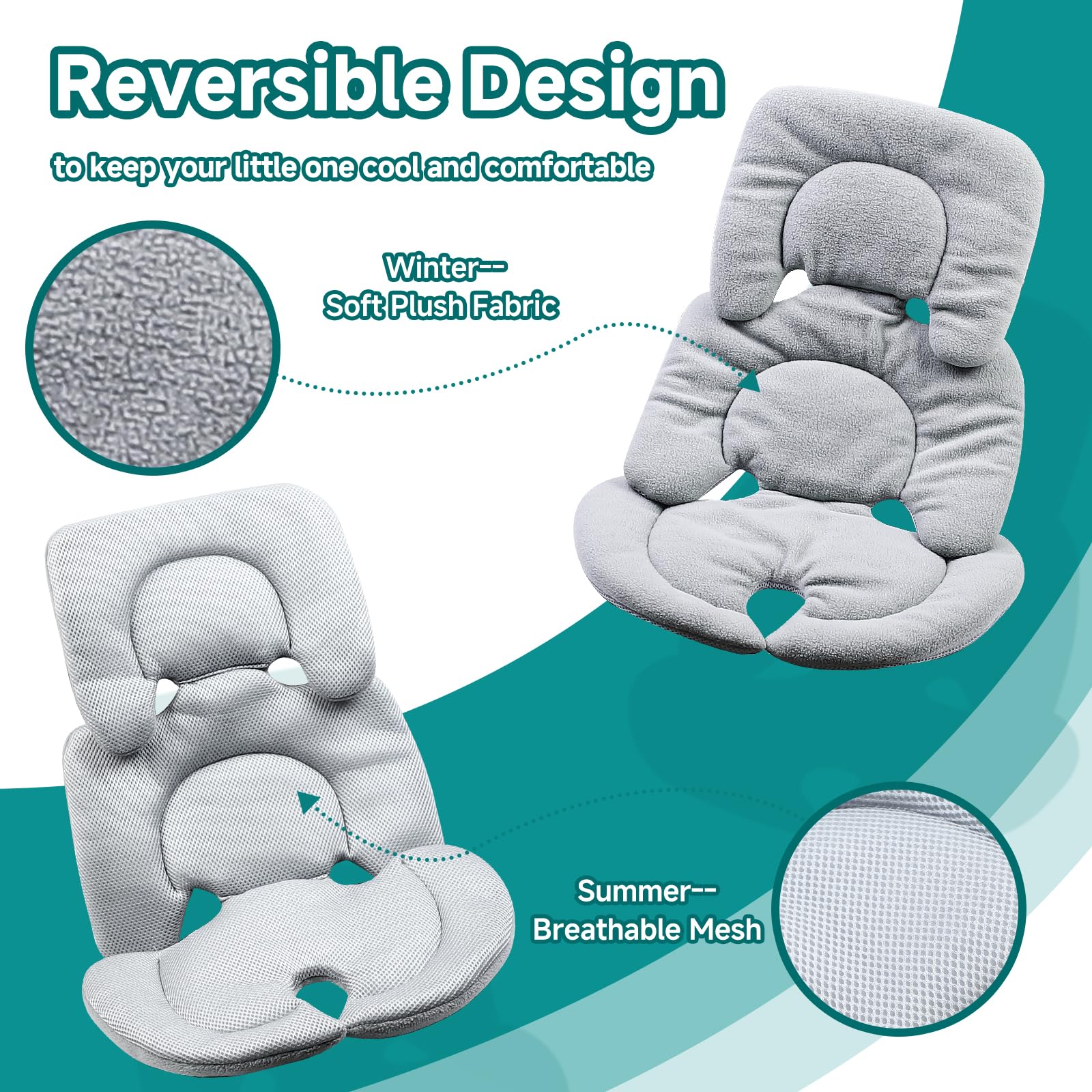 Eiszhjk reversible non-slip design stays securely in place