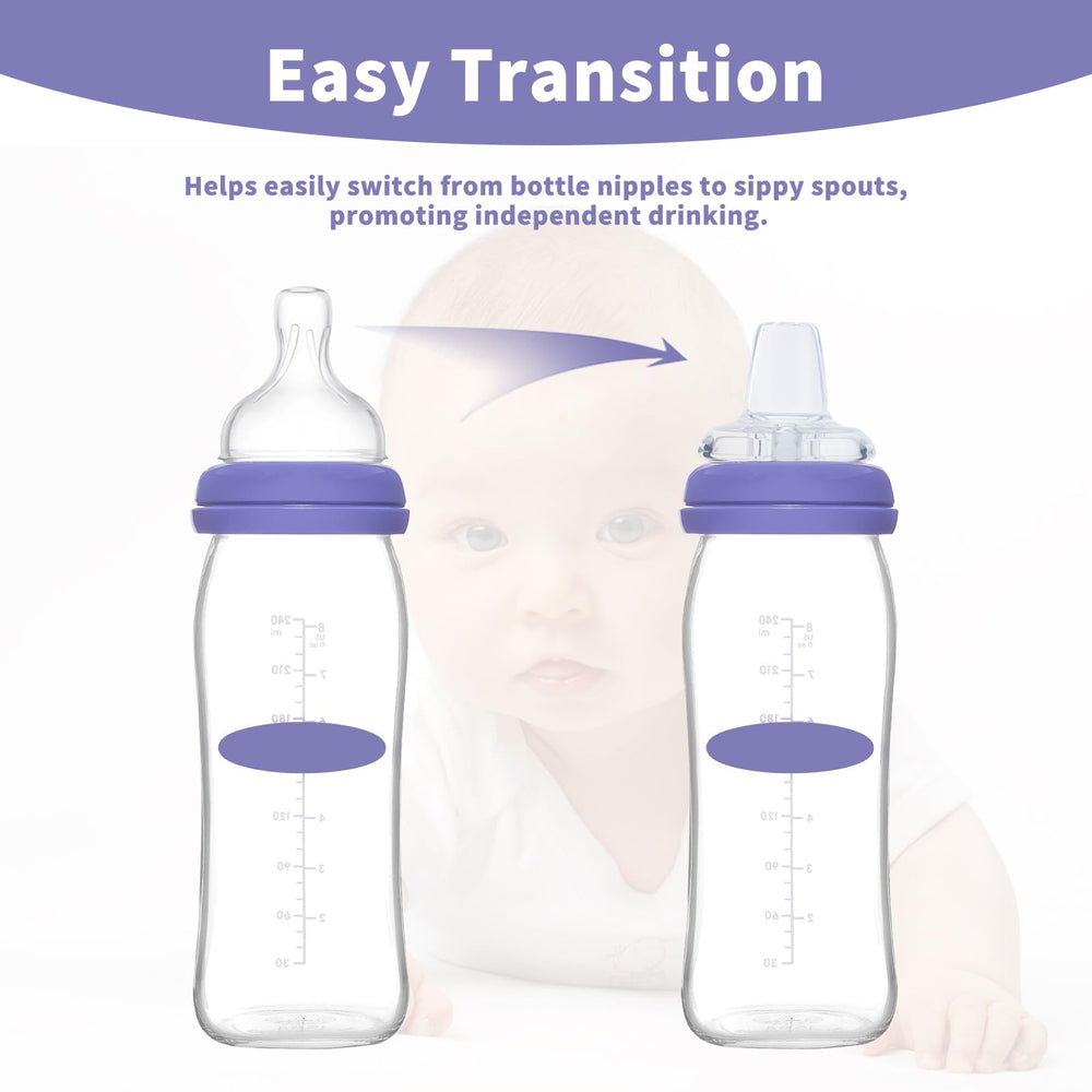 Eiszhjk transition-friendly nipples support gradual bottle-to-cup use.