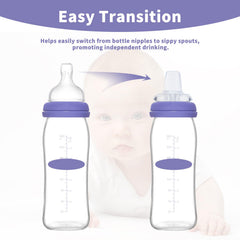 Eiszhjk transition-friendly nipples support gradual bottle-to-cup use.