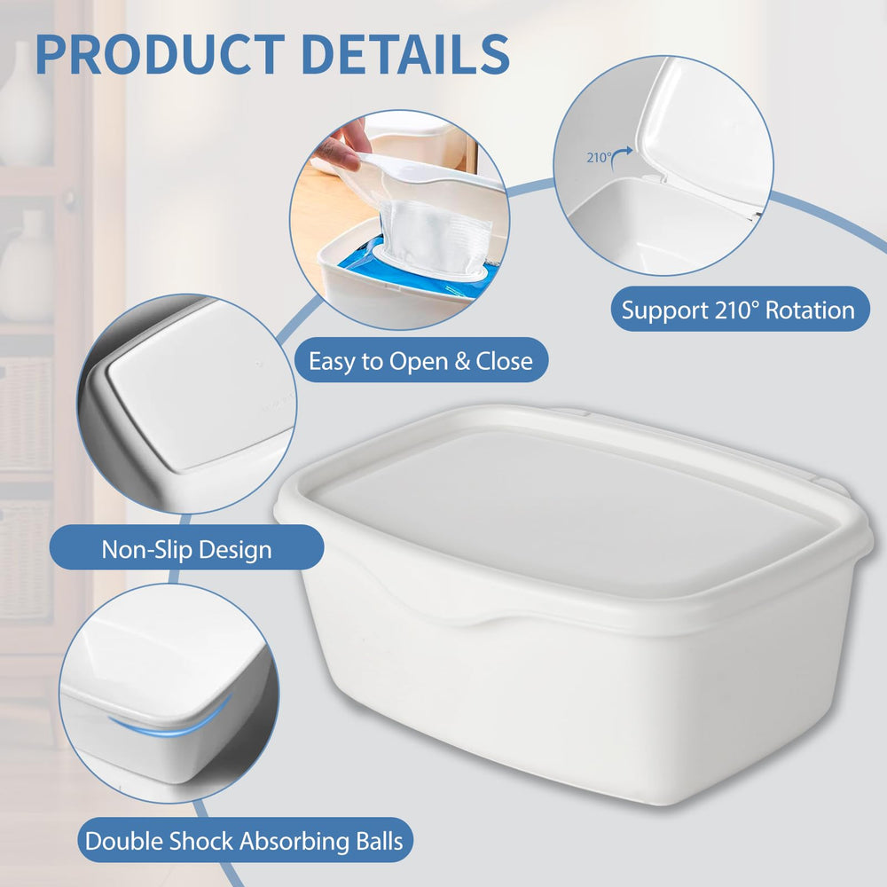 Eiszhjk wipes dispenser non-slip-base offers stable use on busy counters.