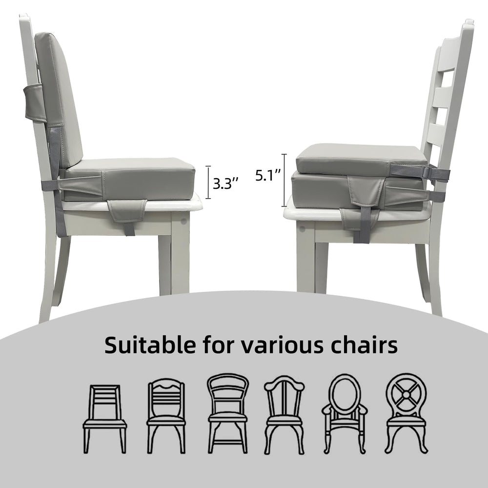 Eiury booster seat promotes child comfort during meals.