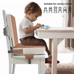 Eiury booster seat surface in PU leather ready for quick cleaning