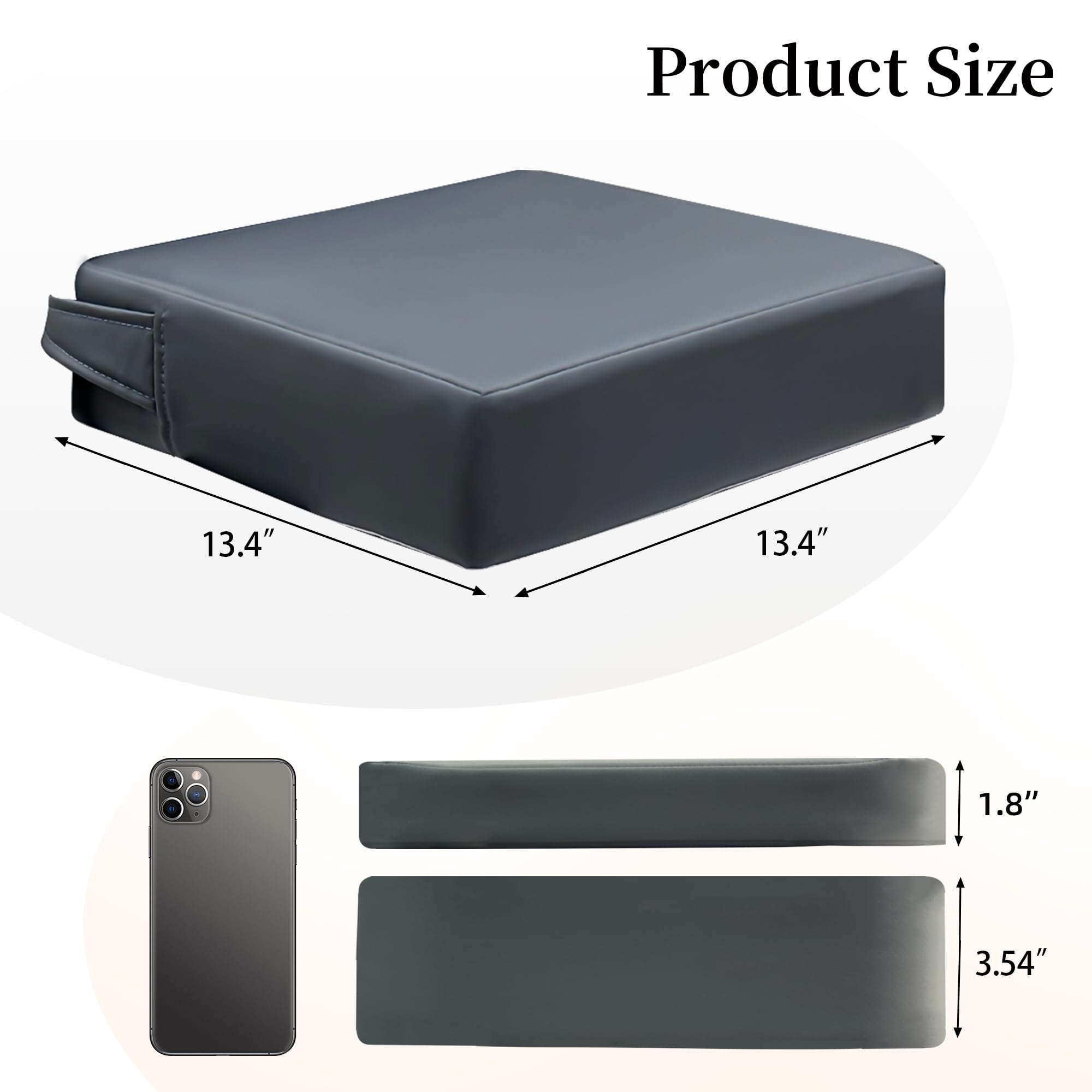 Eiury booster seat surface is waterproof PU leather, easy to wipe clean.