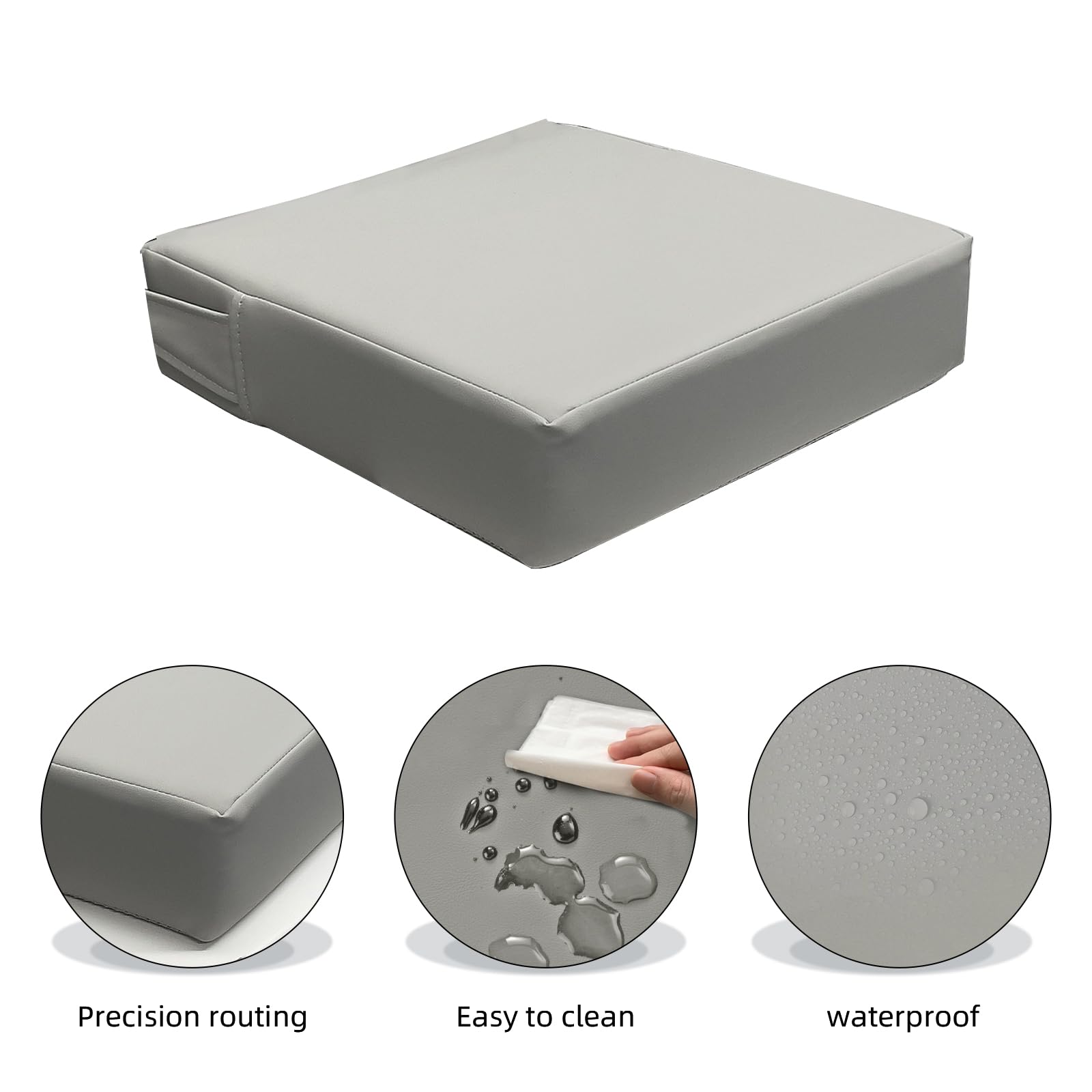 Eiury booster seat surface is waterproof for quick cleanup.
