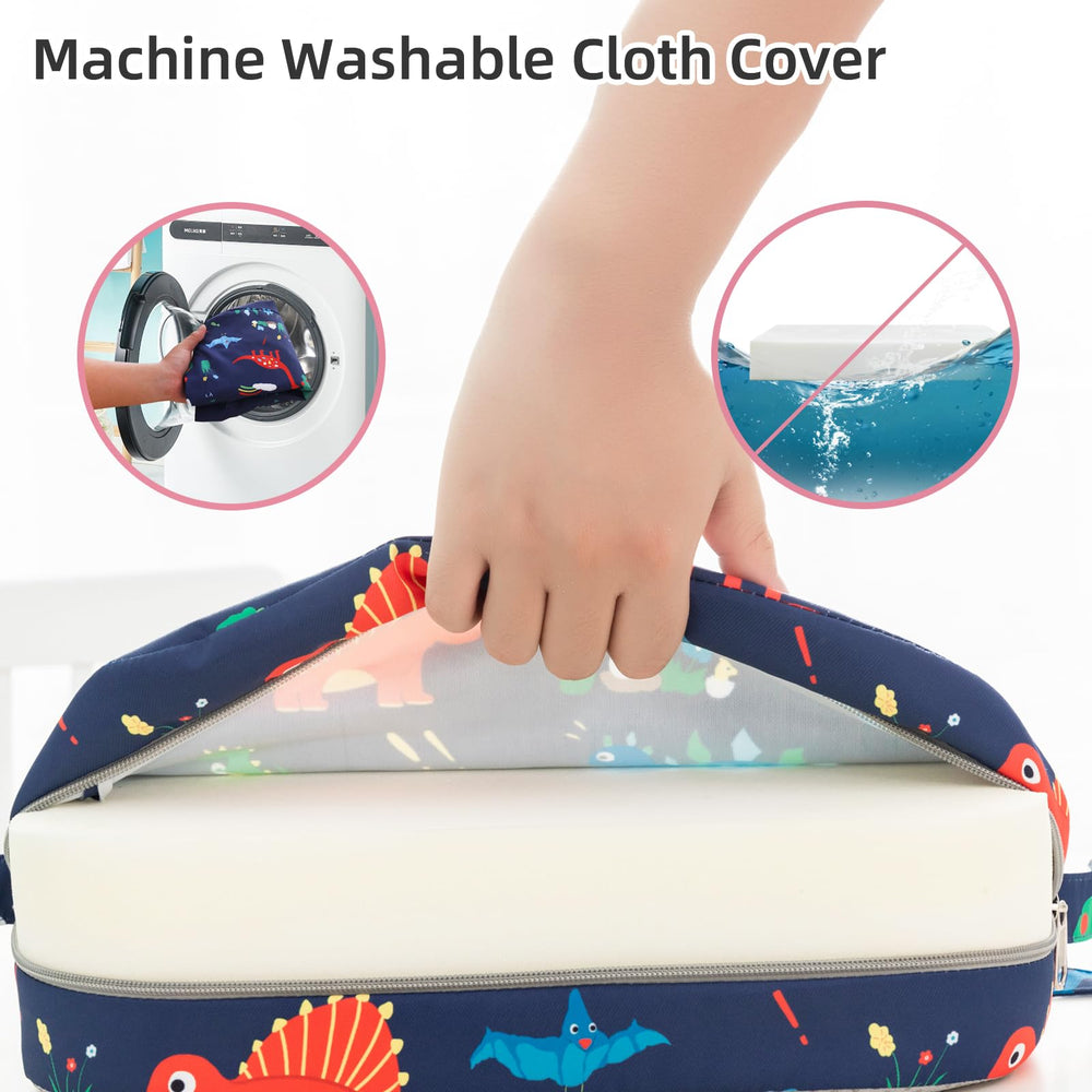 Lightweight Eiury booster seat ideal for outdoor dining and travel