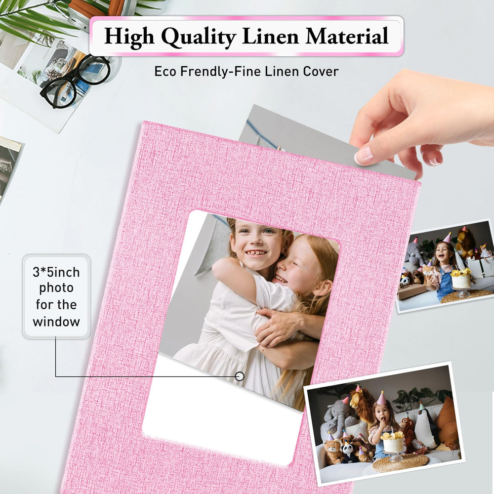 Acid-free, PVC-free pages protect photos from yellowing over time.