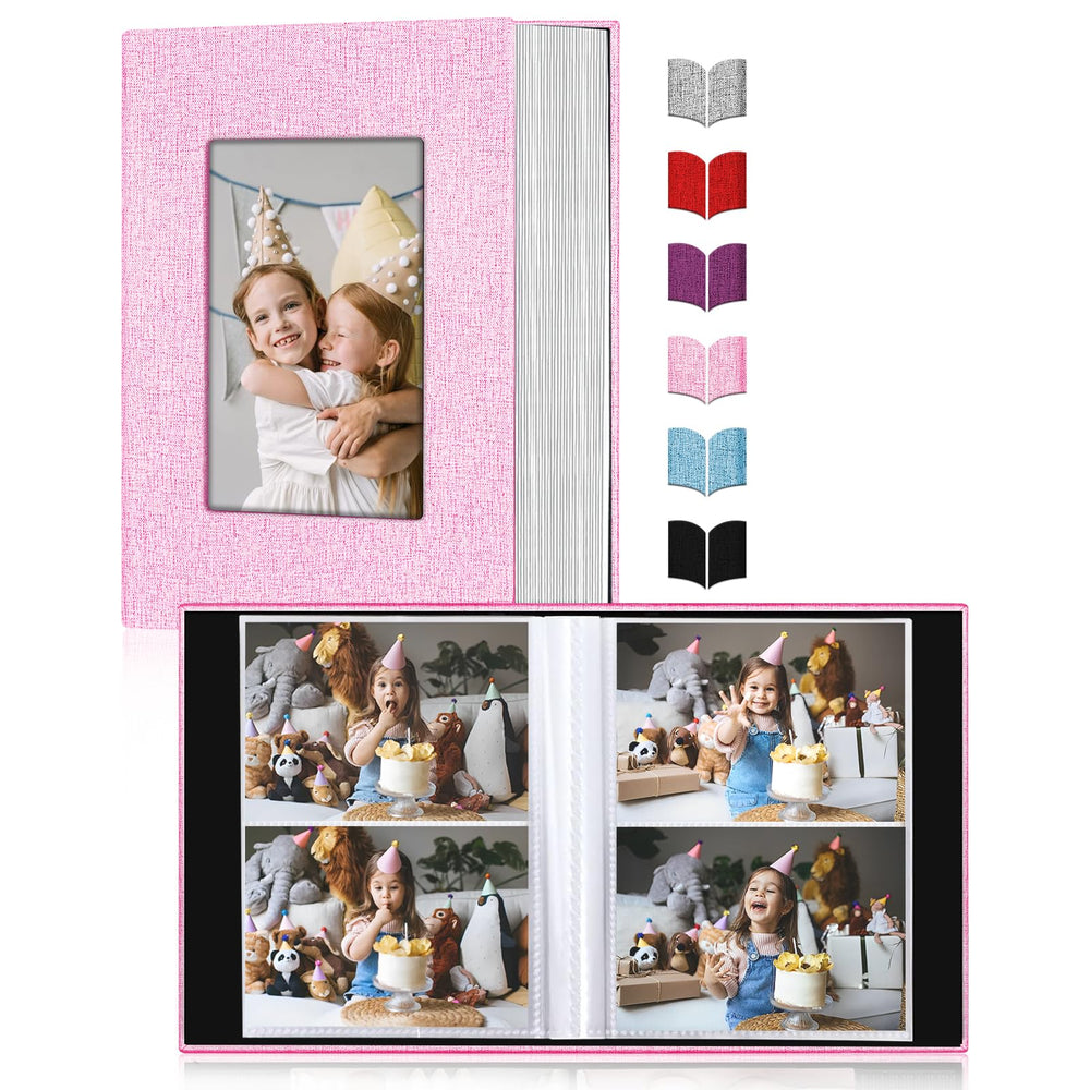 EJBLFE 4x6 album with slide-in pockets keeps photos secure and organized.