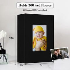 EJBLFE photo album holds 200 photos, perfect for milestones and trips.