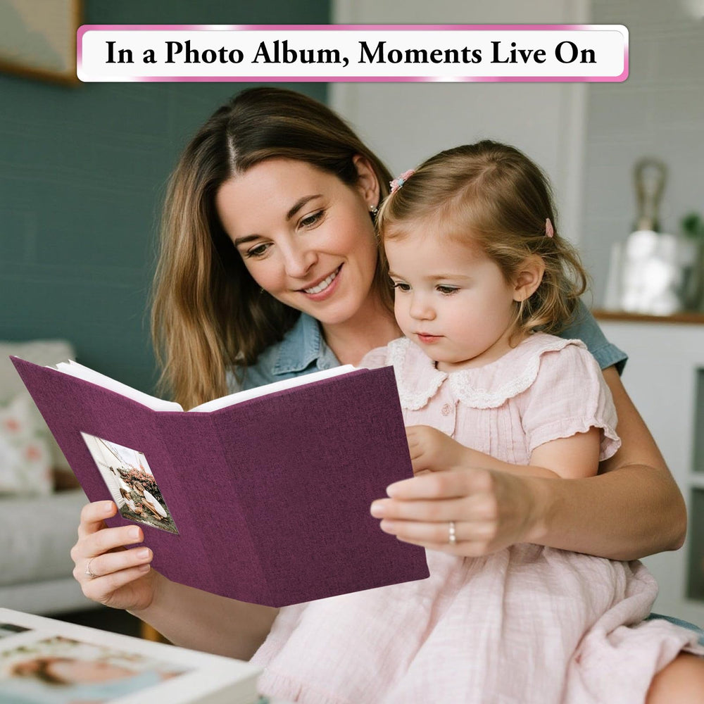 EJBLFE purple gift-ready album for baby, wedding, and family milestones