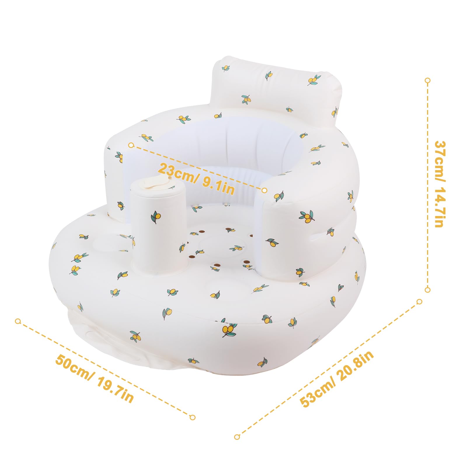 EKEPE seat backrest with bionic design cushions the baby during sitting practice