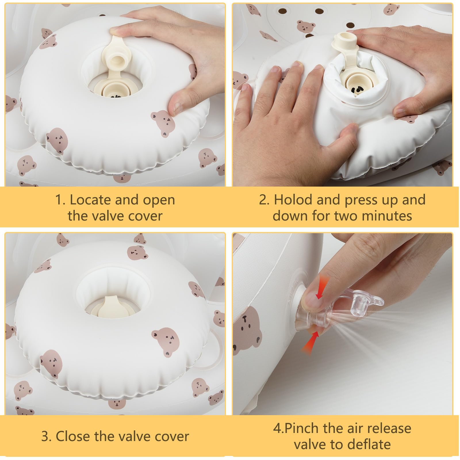 Compact folded EKEPE baby seat ready for travel.