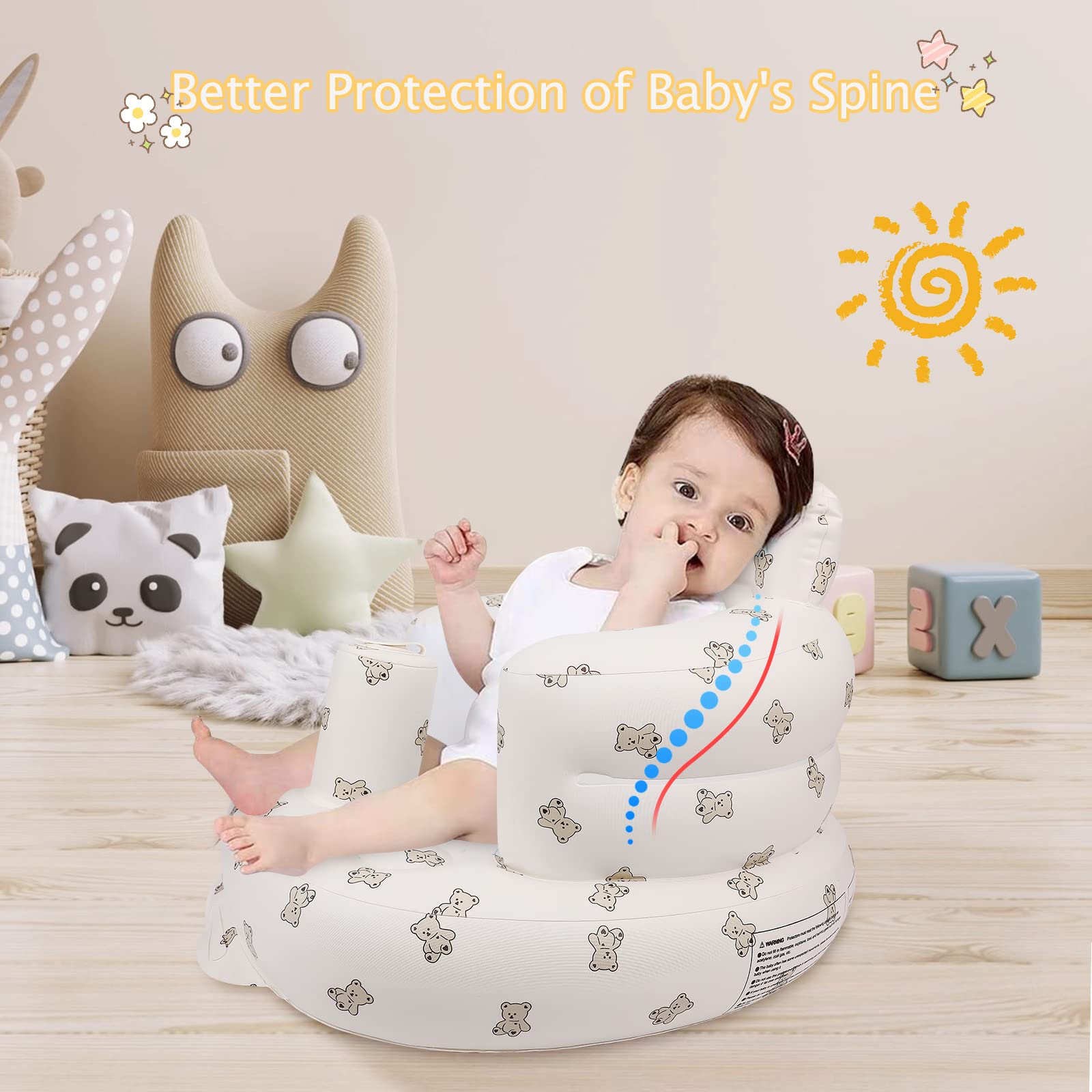 EKEPE Bear seat folds compactly for easy storage and on-the-go use.