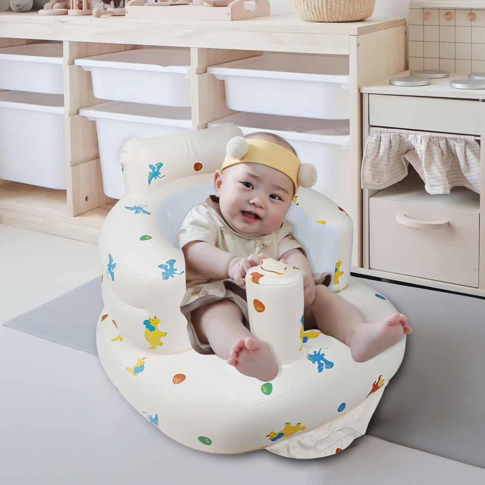 EKEPE dinosaur inflatable baby seat backrest supports baby's posture