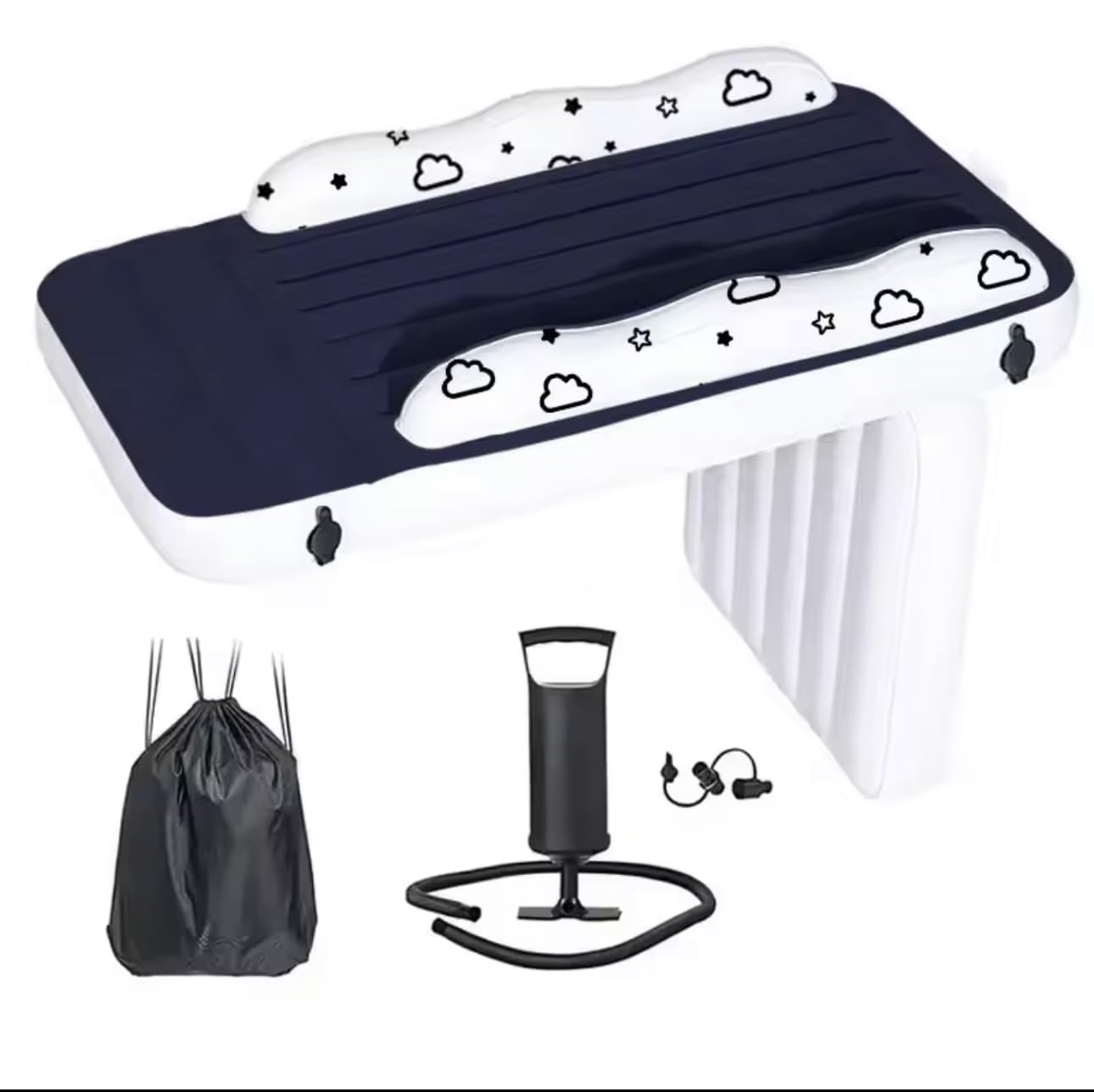 EkoVibe infant airplane seat extender provides a soft travel bed with neck pillow support