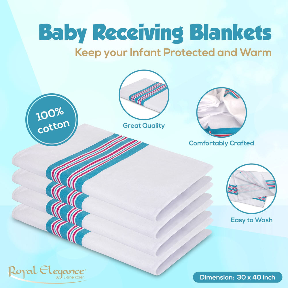 Elaine Karen swaddle blanket 30x40 inches offers snug, breathable wrap for newborns.