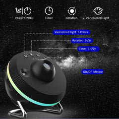 Elec3 Planetarium auto-off timer helps keep bedtime peaceful and devices safe.
