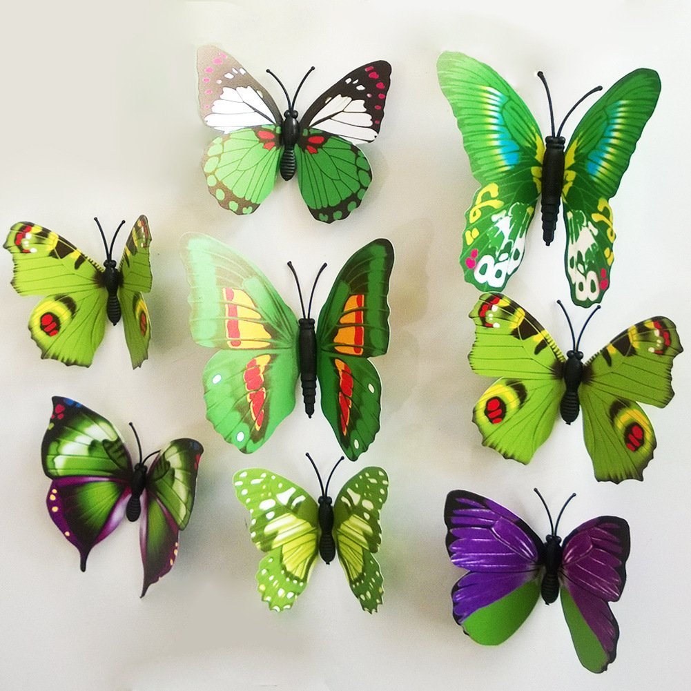 ElecMotive butterfly wall decal bedroom setup brightens kids' spaces