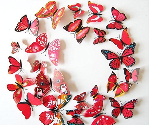 ElecMotive butterfly wall decal door application for quick decor updates