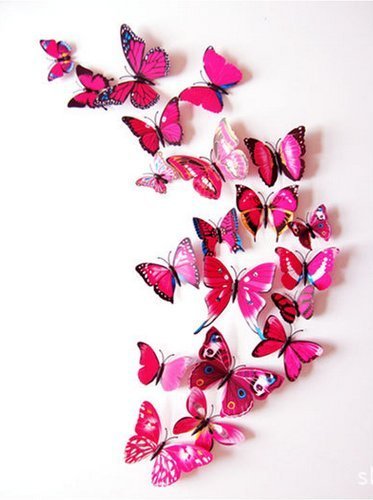 ElecMotive butterfly wall decal fridge sticker adds kitchen charm