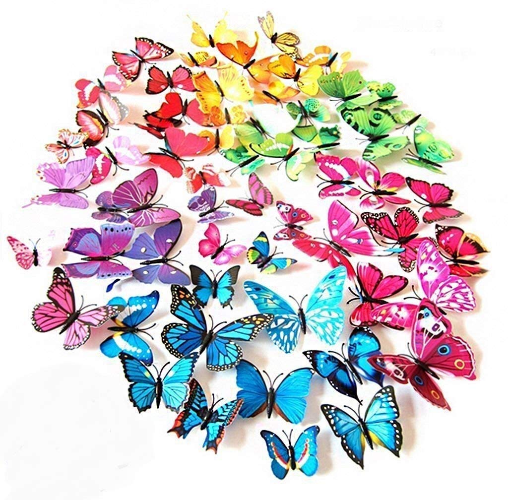 ElecMotive large butterfly wall decal 11x9.5 cm for striking nursery decor