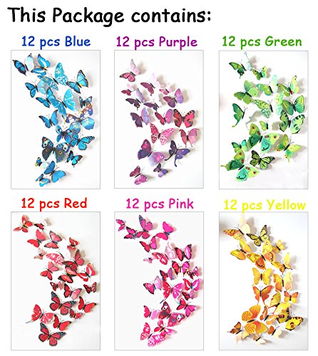 ElecMotive medium butterfly wall decal 9.5x8.5 cm adds playful vibes to rooms