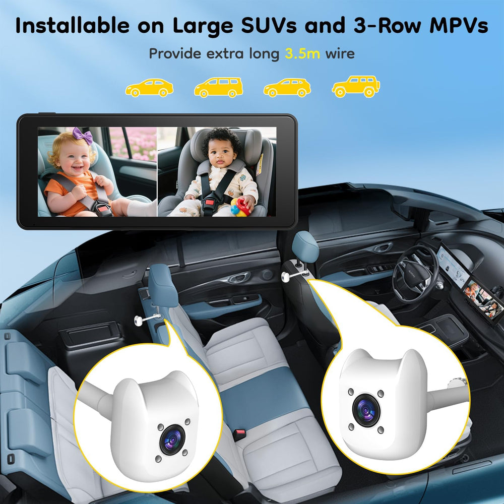 Elecrow anti-shake mount supports stable viewing on bumpy roads.