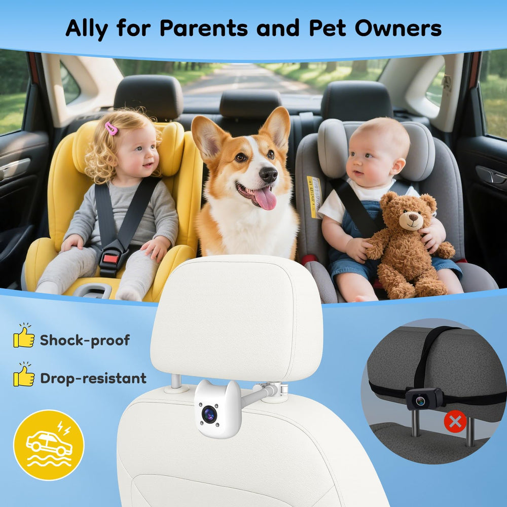 Elecrow night vision minimizes disturbance for baby sleep during drives.