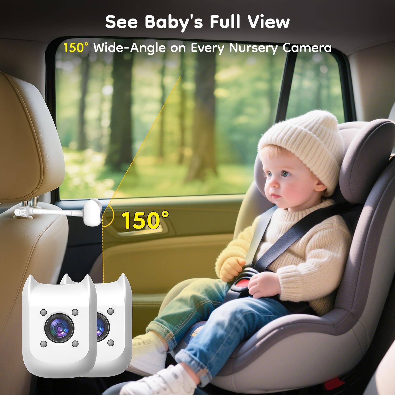 Elecrow 360-degree rotatable lens captures any angle for flexibility.