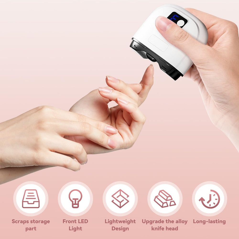 Three-speed dial on Electric Nail Clippers for full family use