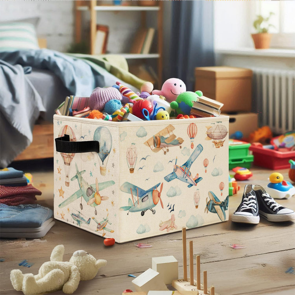 Elefeltclave Bin used for toy and book storage in a playroom