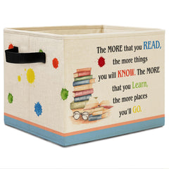 Elefeltclave boho nursery storage bin with collapsible design for tidy shelves