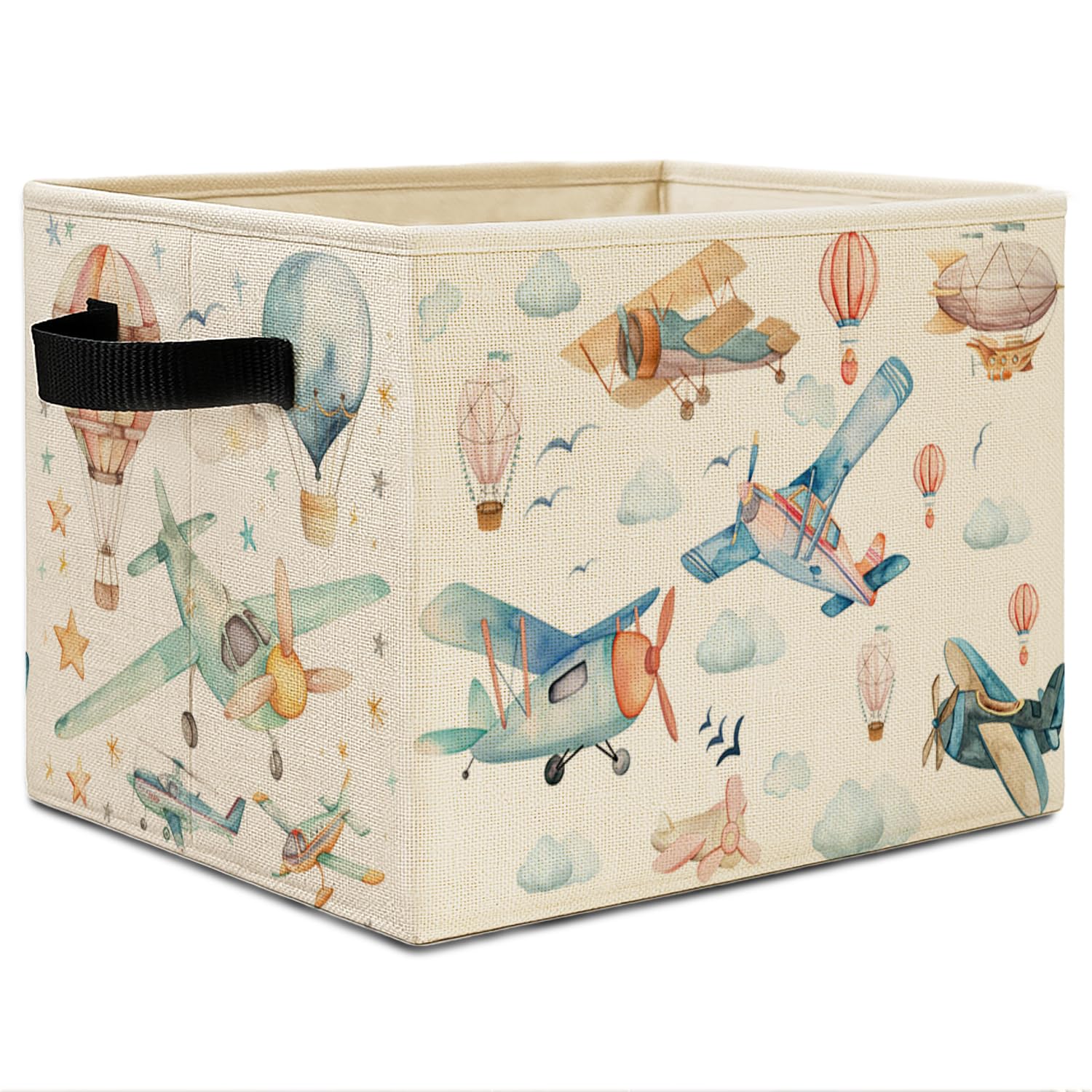 Elefeltclave Kids Airplane Bin front view showing tidy toy organization in a playroom