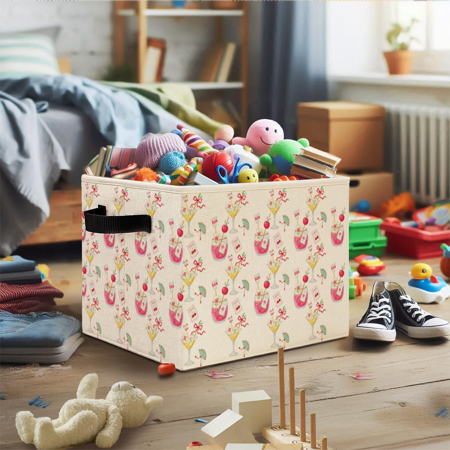 Elefeltclave toybox bedroom organizer keeps toys tidy and accessible.
