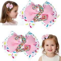 Elegaperma birthday bow with glitter number 2 for photo-ready memories.