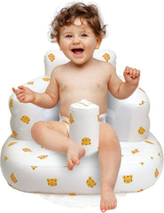 Elemensis cream fabric with teddy bear print creating a soothing nursery vibe.