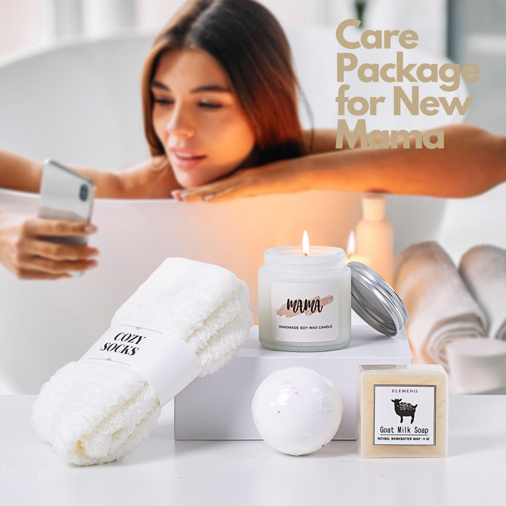 ELEMENU Cozy mom socks provide warmth and comfort during late-night feedings.