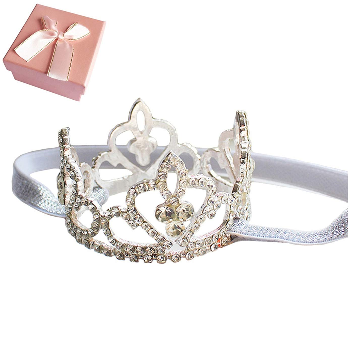 Elesa Miracle crown headband front view for baby photography