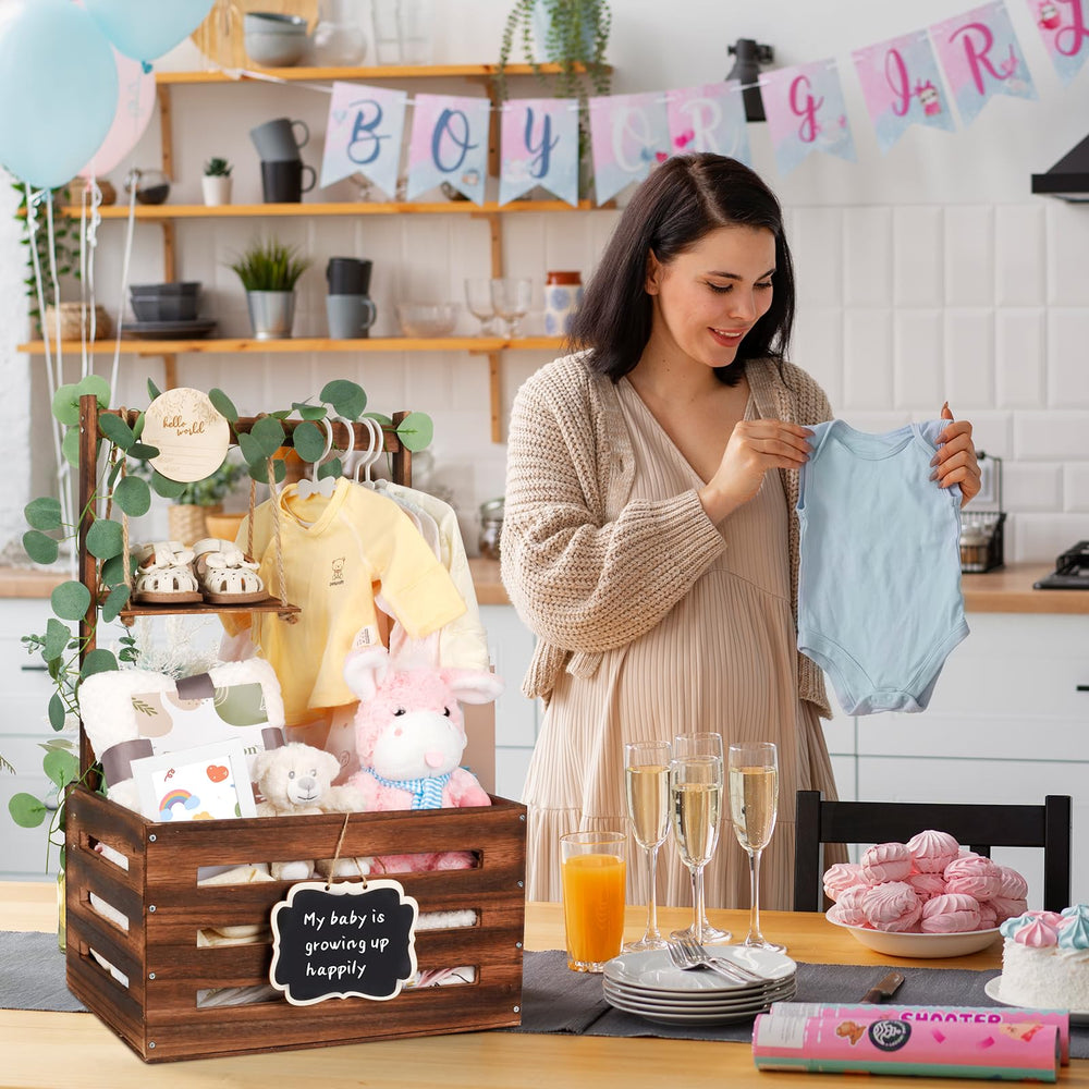 ELESTONE multi-purpose crate supports nursery storage and decorative room accents.