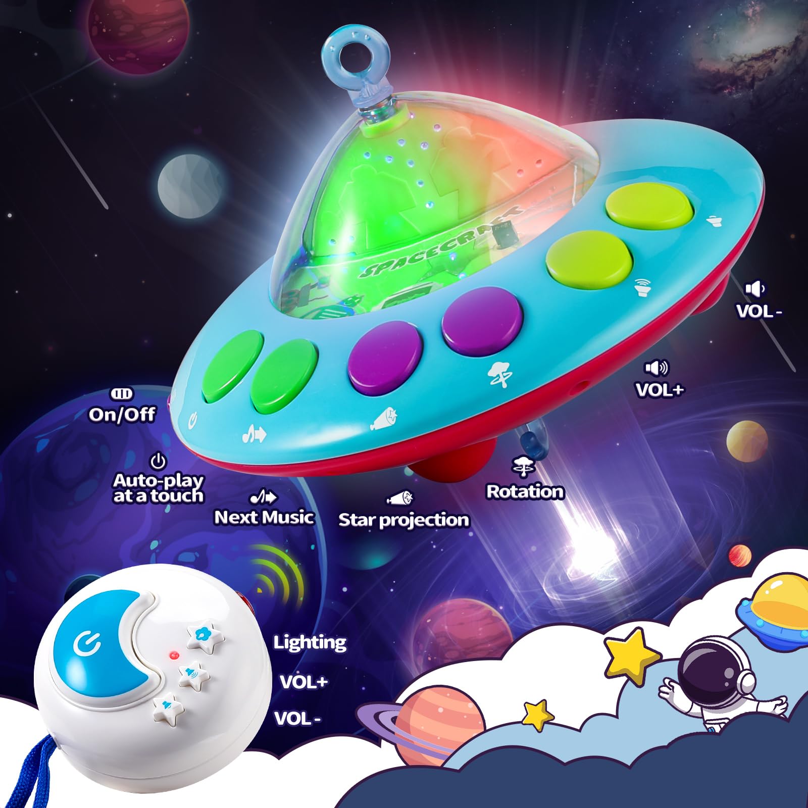 Elf Lab star projector casts skies while soothing melodies