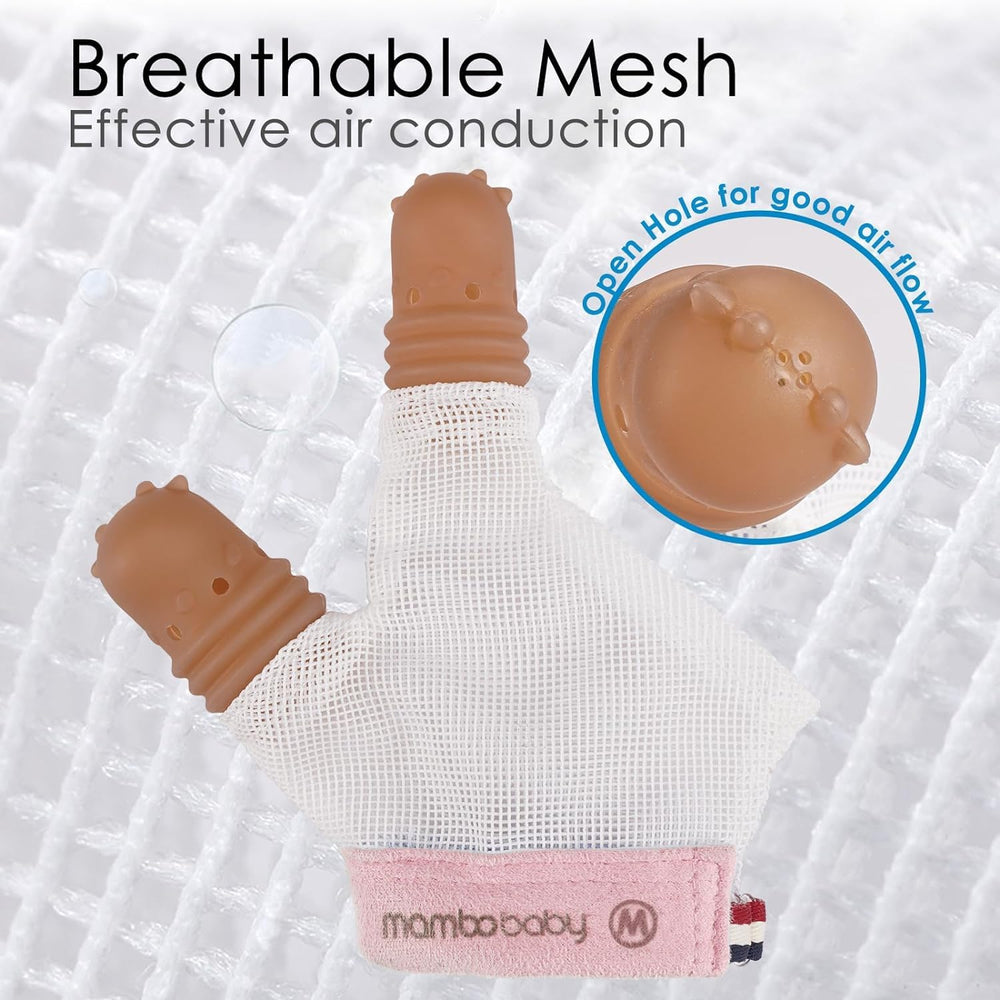 Elfzone Silicone finger guard provides gentle protection for little nails during use.