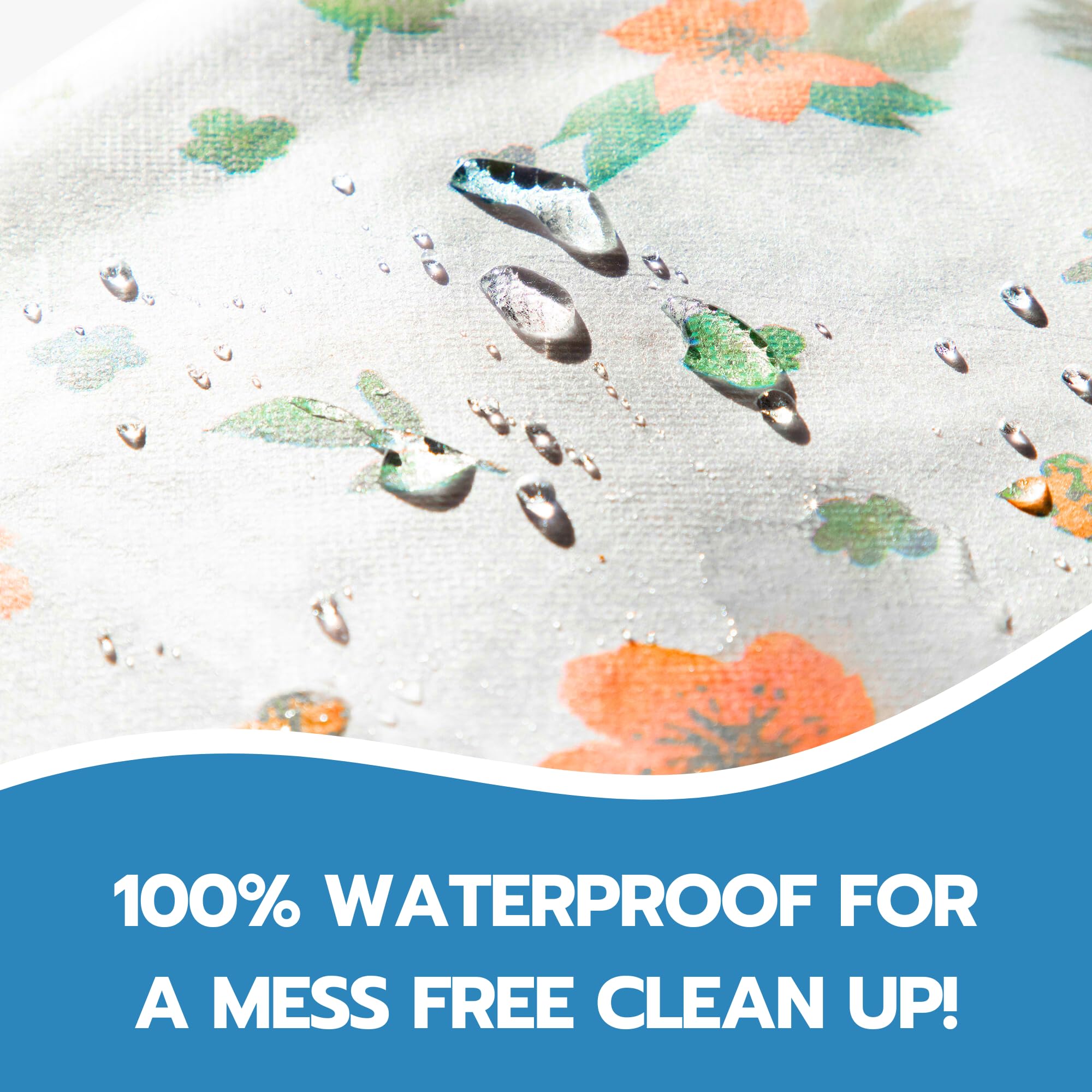 Eli with Love individually folded splat mats for easy packing and disposal.