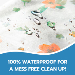 Eli with Love individually folded splat mats for easy packing and disposal.