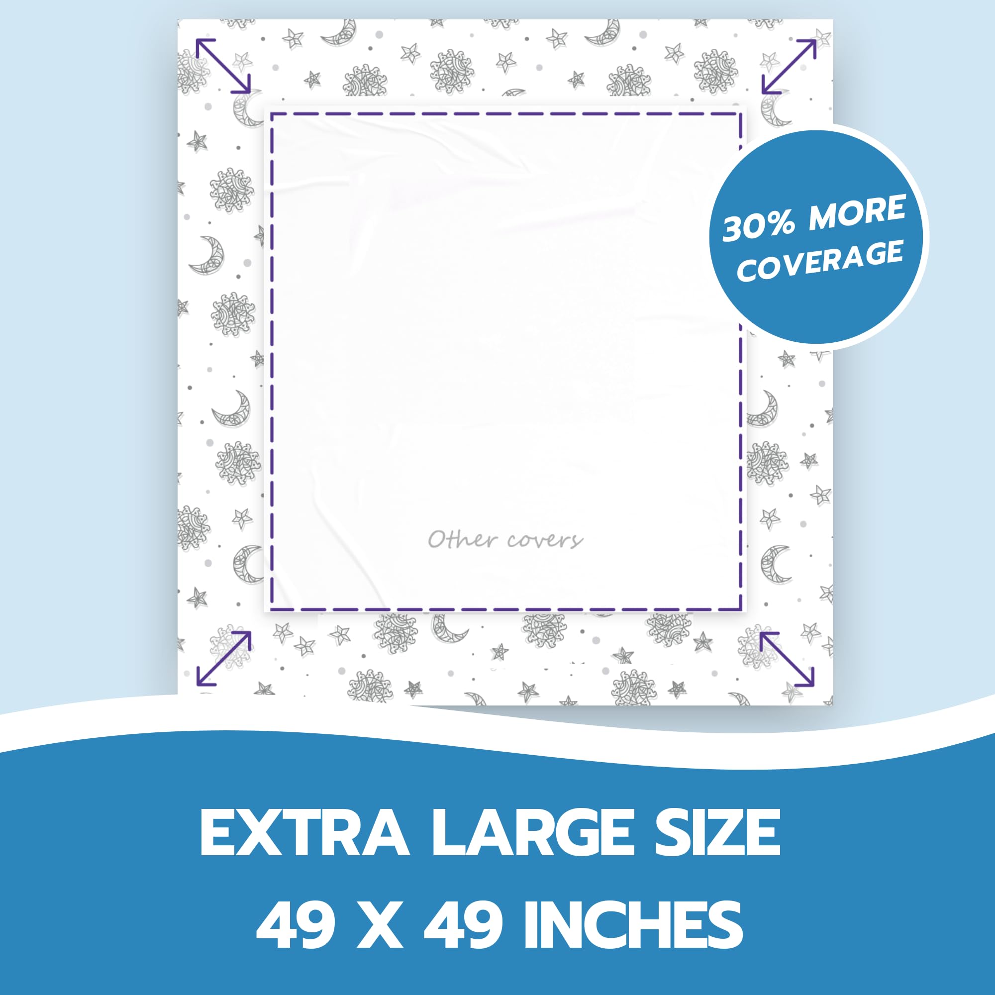 Eli with Love soft woven material provides gentle touch during play and meals.