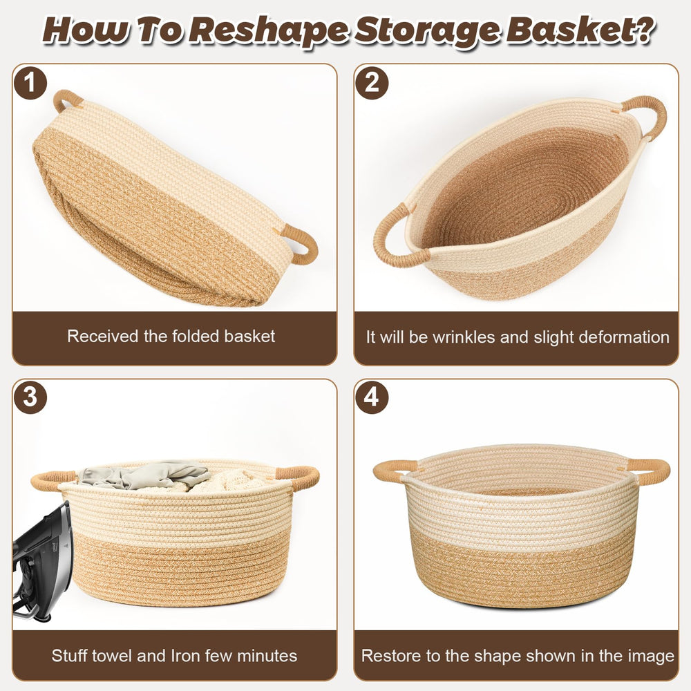 ELIDANTE foldable basket folds flat for compact storage when not in use.