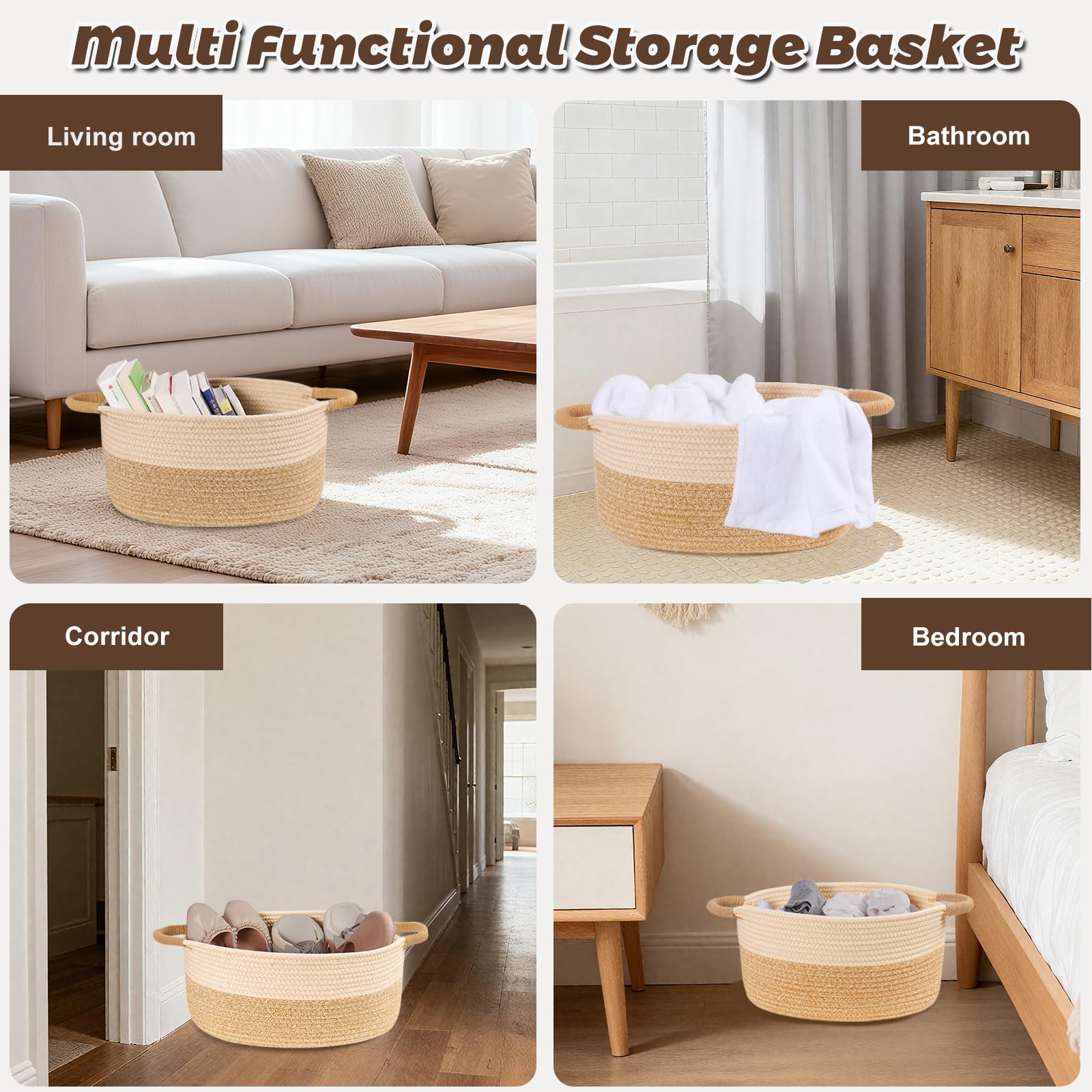 ELIDANTE nursery organizer basket keeps essentials within arm's reach.