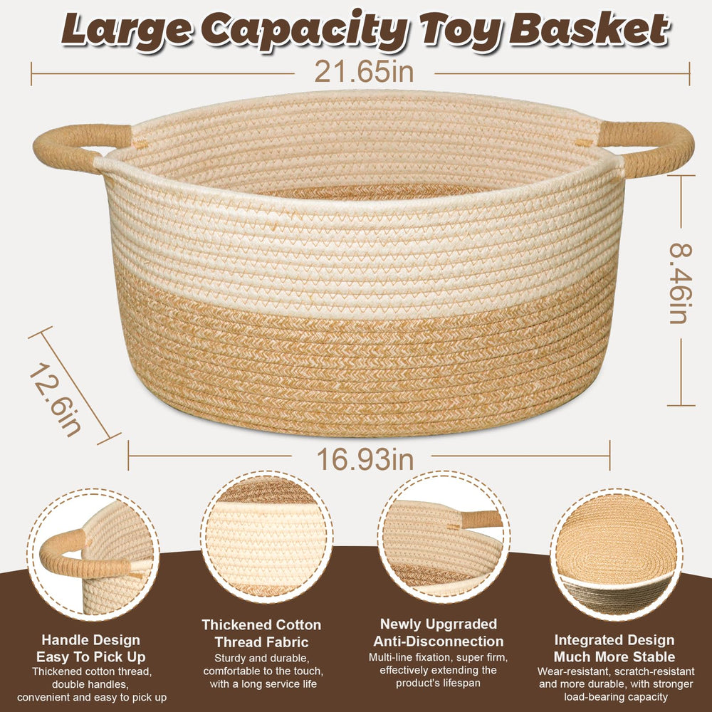 ELIDANTE woven basket for blankets keeps living spaces tidy and accessible.