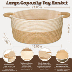 ELIDANTE woven basket for blankets keeps living spaces tidy and accessible.
