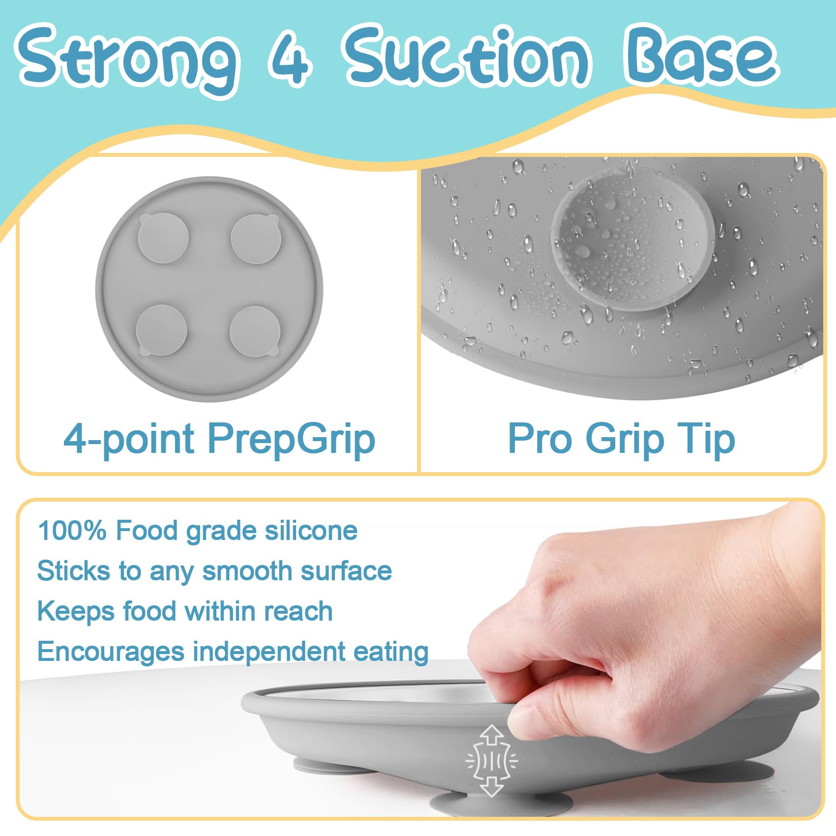 Eliluoni shatterproof steel design endures drops while keeping meals organized.